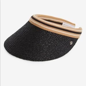 Helen Kaminski Bianca Visor. Black raffia. Worn 1x